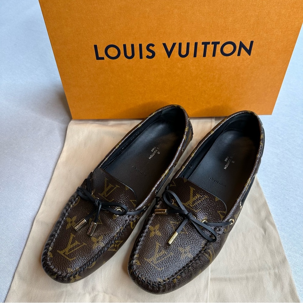 Louis Vuitton Monogram Flat Loafers Size 39 Made in Italy - Picture 6 of 11